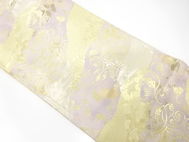 JAPANESE KIMONO / ANTIQUE FUKURO OBI / SILK / WOVEN MICHINAGADORI